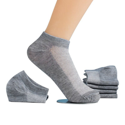 Sale! 8 Pairs Lot Solid Mesh Women&#39;s Short Socks Invisible Ankle Socks Pack Ladies Spring Summer Breathable Thin Boat Socks Set